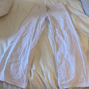 SHEIN white wide leg jeans